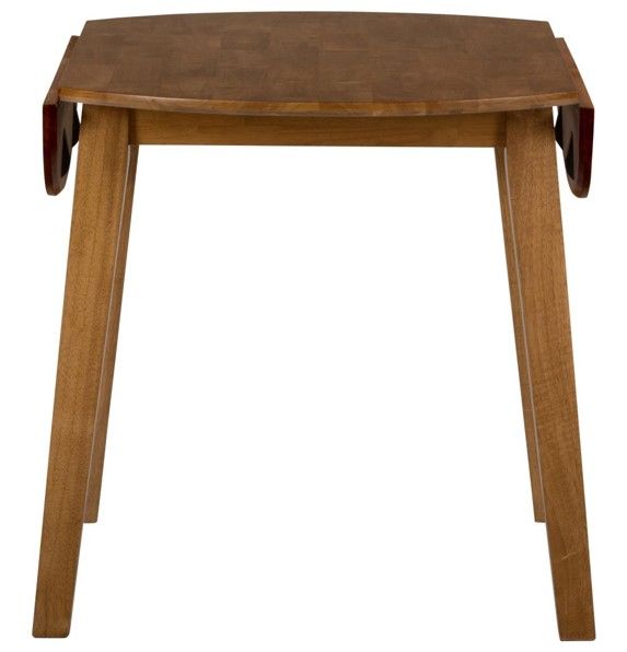 Jofran Inc. Simplicity Honey Round Drop Leaf Table-3