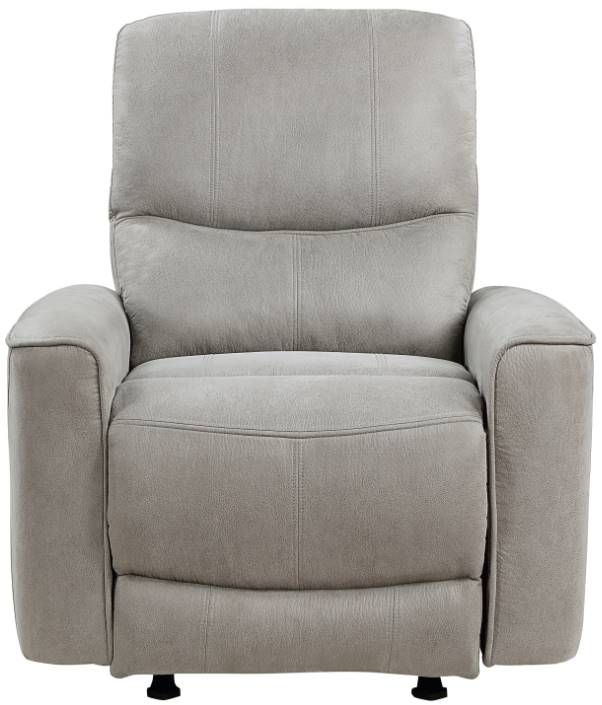 Homelegance® Ouray Gray Manual Rocker Recliner-2