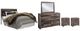 Benchcraft® Derekson 5-Piece Multi Gray King Panel Bed Set-0