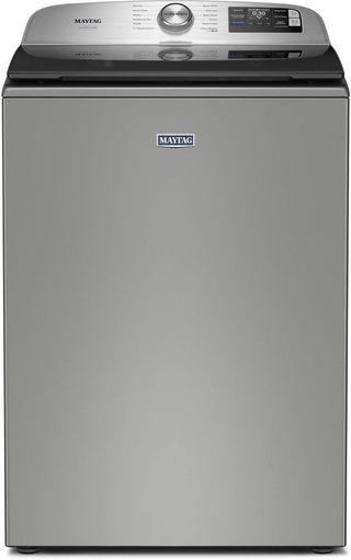 Maytag® Pet Pro 6 Cu. Ft. Classic Silver Agitator Top Load Washer with Extra Power