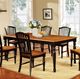Furniture of America® Mayville Antique Oak Dining Table with Black Legs-1