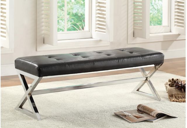 Mazin Furniture Rory Gray Bench-1