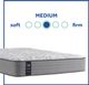 Sealy® Posturepedic® Silver Pine Innerspring Medium Tight Top Split California King Mattress, Must Order Two for a Set-4
