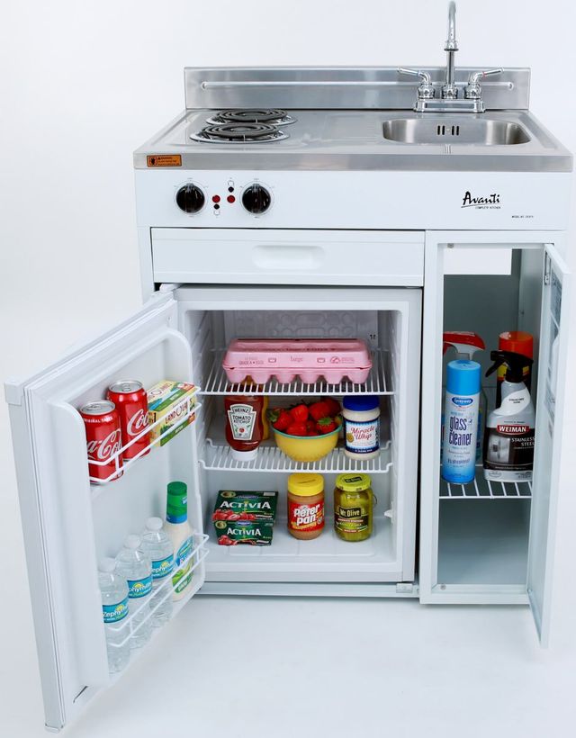 Avanti® 30" White Kitchenette-2