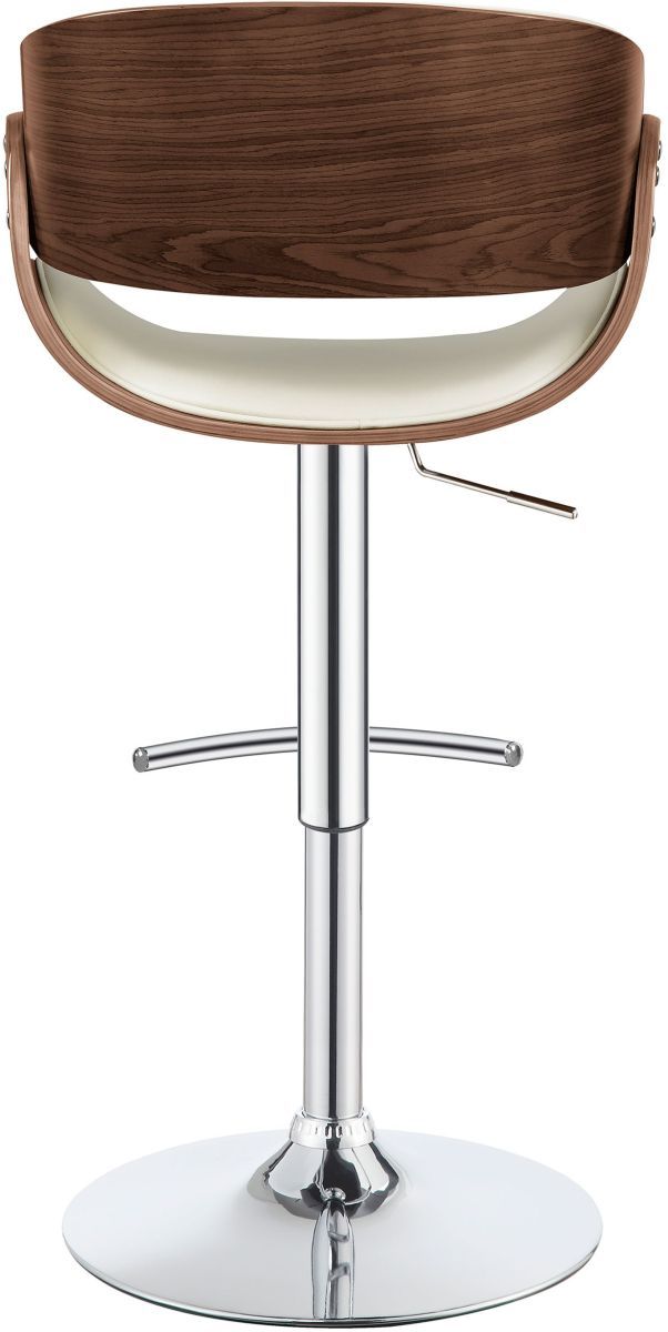 Coaster® Dana Ecru/Chrome Adjustable Bar Stool-4