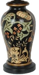 Crestview Collection Windham Black & Green & Cinnamon Table Lamp-2