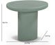 TOV Furniture Jade 3-Piece Green Concrete Indoor/Outdoor Occasional Table Set-4