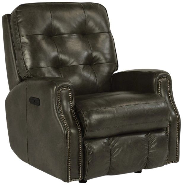 Flexsteel® Devon Black Power Rocking Recliner with Power Headrest-0