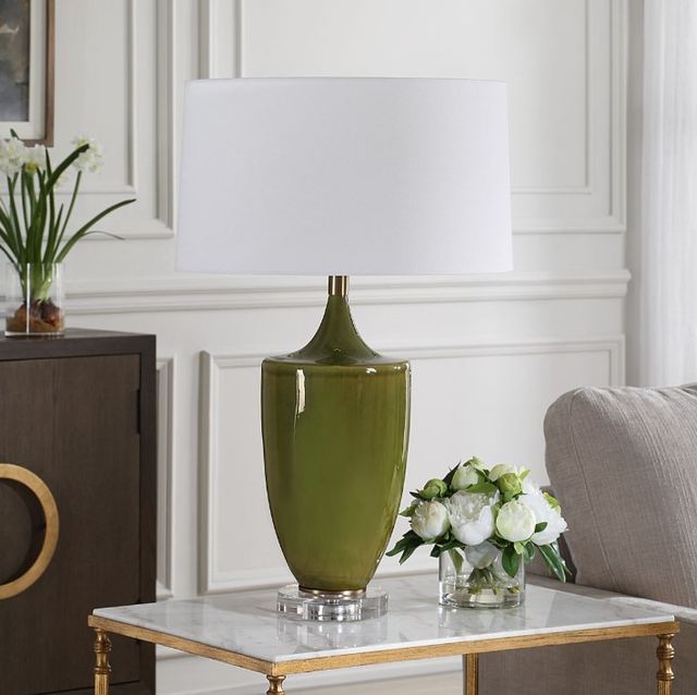 Uttermost® Adela Moss Green Table Lamp-1