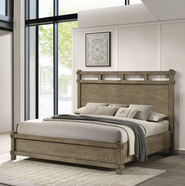 ACME Furniture Colton Antique White Oak Eastern King Panel Bed-1