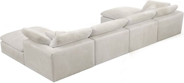 Meridian Furniture Cozy 6-Piece Cream 158" Upholstered Modular Sectional-2