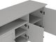 Modus Furniture Grace Elephant Gray 74" Entertainment Console-4