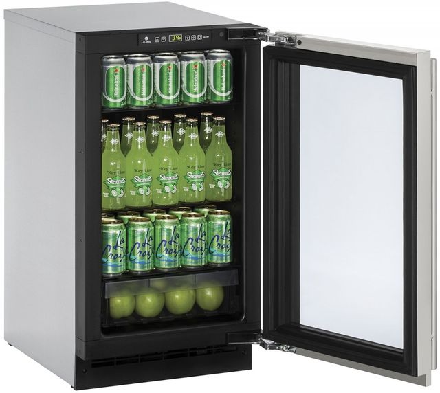 U-Line® 2000 Series 3.6 Cu. Ft. Stainless Steel Beverage Center-2