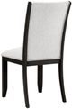 Homelegance® Dalina Beige/Espresso Upholstered Dining Side Chair-2