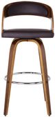 Armen Living Shelly 2-Piece Brown/Walnut Counter Stool Set-2