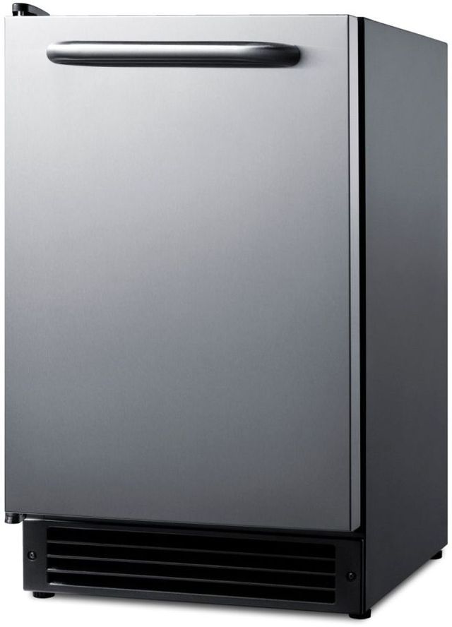 Summit® 15" 15 lb. Stainless Steel Ice Maker-1