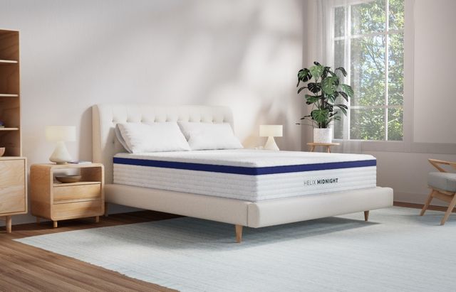Southerland™ Helix Core Midnight 11.5" Wrapped Coil Medium Tight Top California King Mattress-1