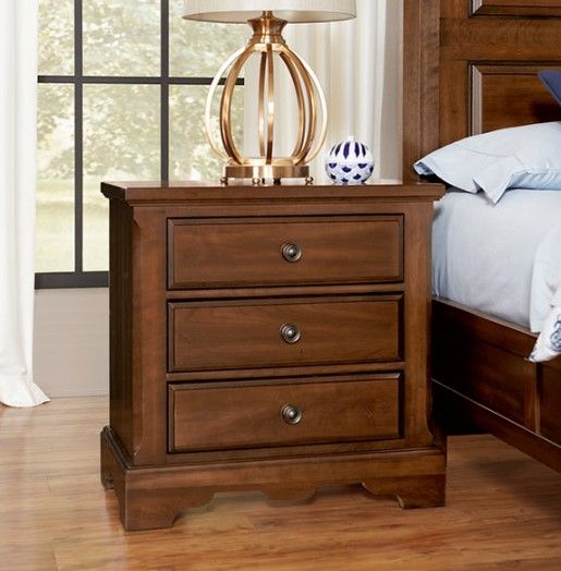 Artisan & Post by Vaughan-Bassett Heritage Medium 3-Drawer Nightstand-1