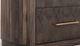International Furniture Direct Dark Mezquite Black Curved Chest-2