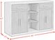 Elements International Jemma Dark Espresso/Gray Buffet-2