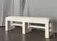 Elements International Avalanche Antique White Dining Bench-1