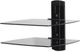 Sanus® Black Tempered Glass On-Wall AV Component Shelves-2