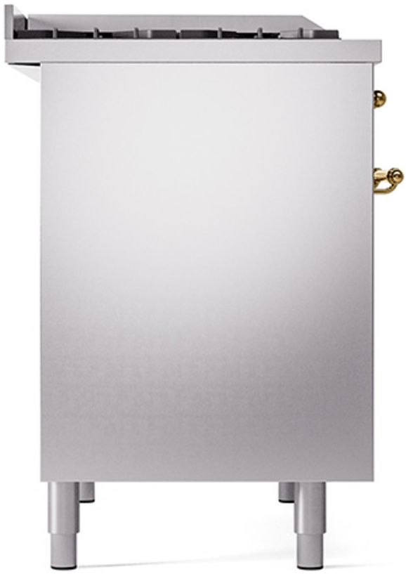 Ilve® Nostalgie II Series 40" Stainless Steel Pro Style Dual Fuel Range-3