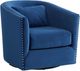 Elements International Stanton Mercer Navy Swivel Chair-0