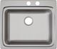 Elkay Lustertone® Classic Lustrous Satin 25" x 22" x 5-1/2" MR2-Hole Single Bowl Drop-In ADA Sink-1