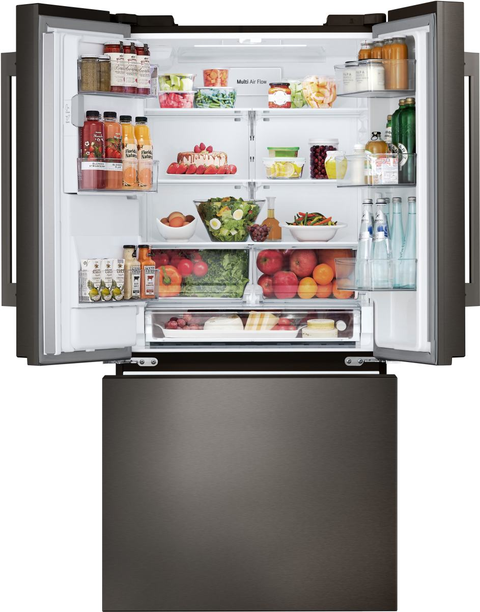 LG 33 in. 24.5 Cu. Ft. PrintProof™ Black Stainless Steel