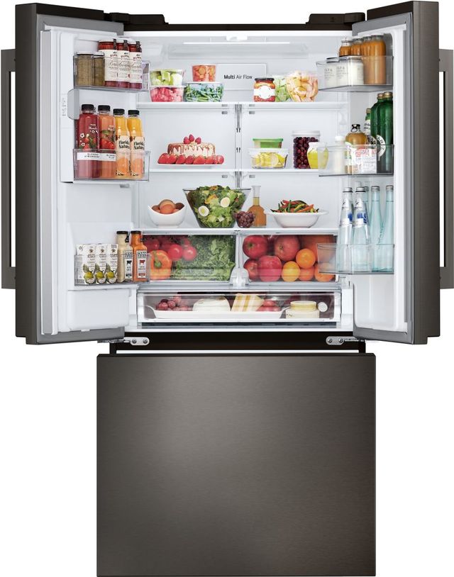 LG 33" 24.5 Cu. Ft. PrintProof™ Black Stainless Steel French Door Refrigerator-2