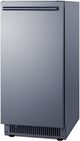 Summit® 15" 68 lb. Stainless Steel Weatherproof Outdoor Ice Maker-1