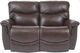 La-Z-Boy® James Walnut Leather Power Reclining Loveseat with Headrest-1