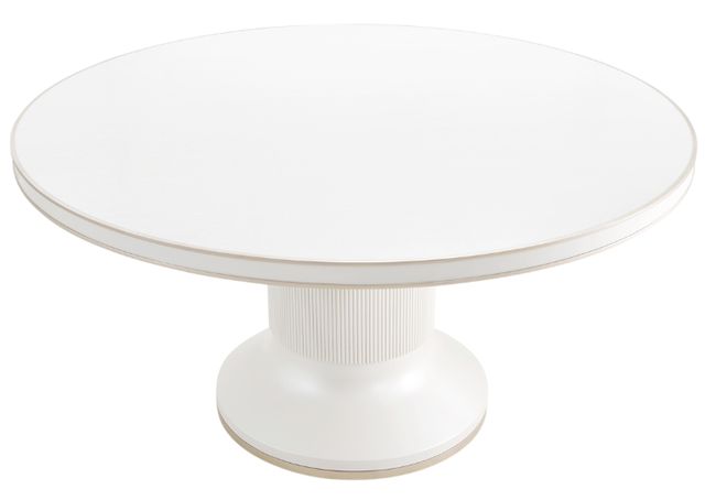 Michael Amini® La Marisia Creamy Pearl Round Dining Table-2