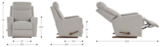 La-Z-Boy® Emmons Quarry Manual Rocking Recliner-2
