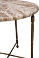 Furniture Classics Colmar Gray/White Side Table with Antique Brass Base-3