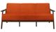 Homelegance® Carlson Dark Walnut/Orange Sofa-2