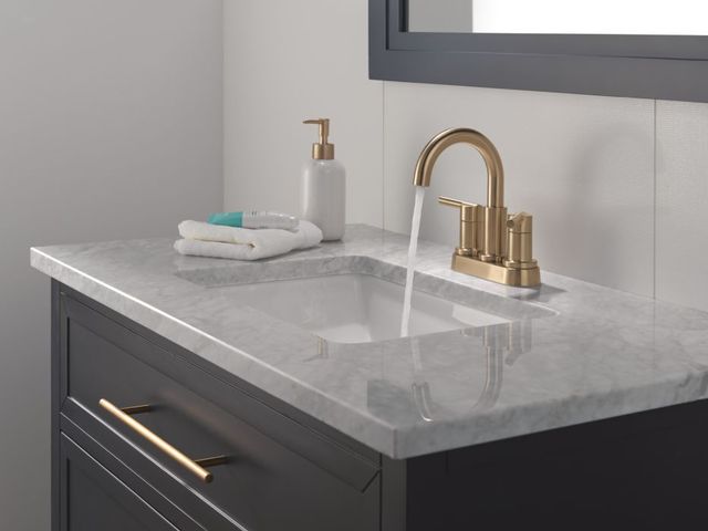 Delta Nicoli® Champagne Bronze 2-Handle Centerset Bathroom Faucet-1
