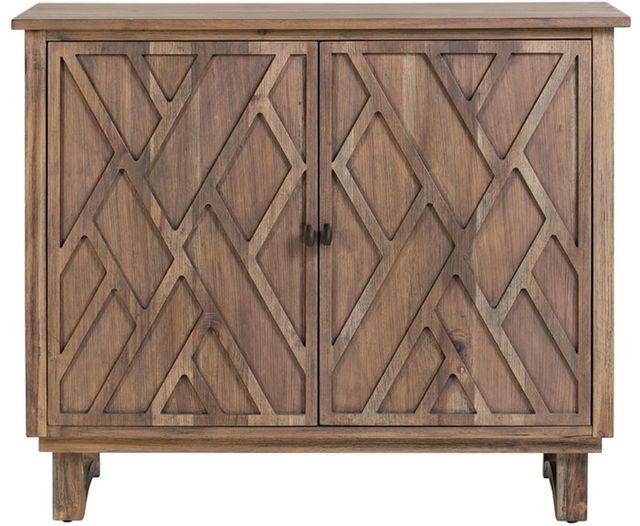 Crestview Collection Hawthorne Estate Pine Chippendale Fretwork Cabinet