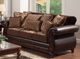 Furniture of America® Franklin 2-Piece Dark Brown/Tan Set-2