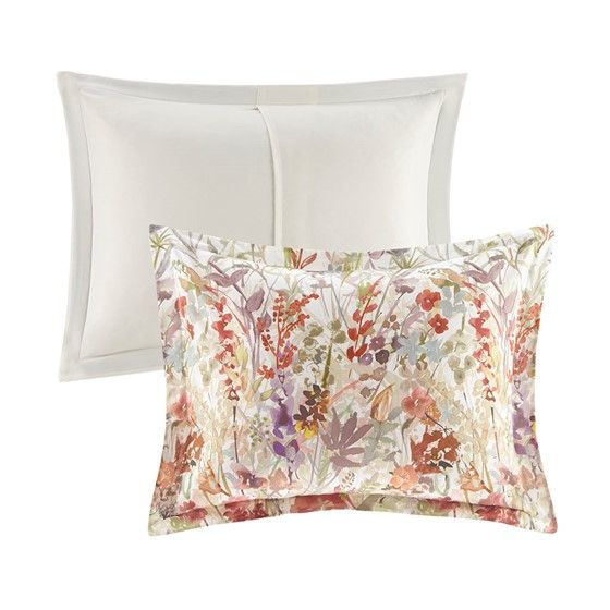 Olliix by Madison Park Mariana 7 Piece Multi King Cotton Printed Comforter Set-1