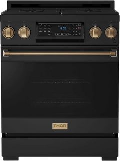 Thor Kitchen® Gordon Ramsay Series 30" Matte Black Freestanding Gas Range