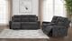 Coaster® Kennett 2-Piece Dark Gray Upholstered Power Reclining Sofa Set-1