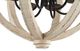 A & B Home Calder Distressed White Wooden Chandelier-3