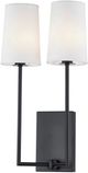 Forty West Vernon Black 2-Light Sconce-0