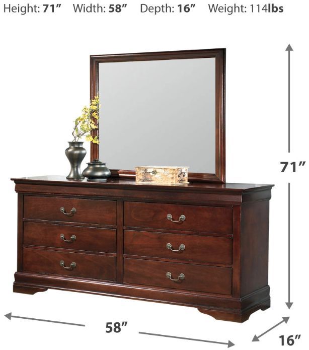 Signature Design by Ashley® Alisdair Reddish Brown Dresser and Mirror-1