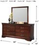 Signature Design by Ashley® Alisdair Reddish Brown Dresser and Mirror-1