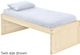 Crate Designs™ Furniture Unfinished Twin Low Profile Captain's Bed-0