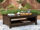 Signature Design by Ashley® Drakes Beach Dark Brown Aluminum Outdoor Coffee Table-1