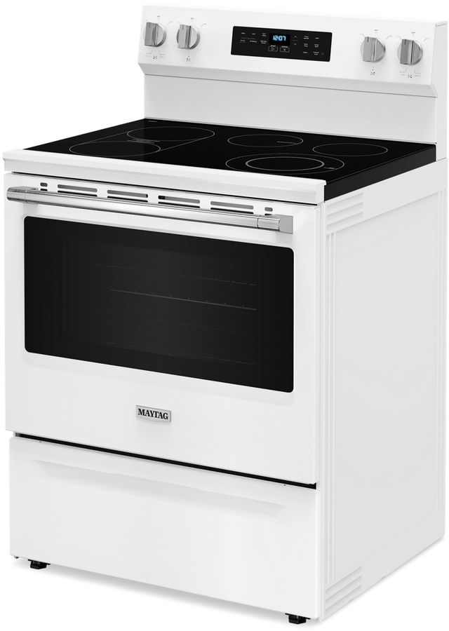 Maytag® 30" White Freestanding Electric Range with No Preheat Air Fry and Air Baking-4